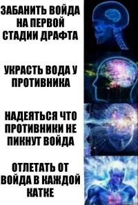 Забанить войда на первой стадии драфта Украсть вода у противника Надеяться что противники не пикнут войда Отлетать от войда в каждой катке