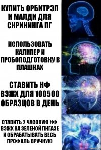 купить орбитрэп и малди для скрининга ПГ использовать калипер и пробоподготовку в плашках ставить НФ ВЭЖХ для 100500 образцов в день ставить 2 часовую НФ ВЭЖХ на зеленой ПНГазе и обрабатывать весь профиль вручную