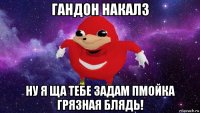 гандон накалз ну я ща тебе задам пмойка грязная блядь!