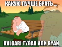 какую лучше брать ... bvlgari tygar или gyan