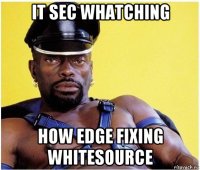 it sec whatching how edge fixing whitesource