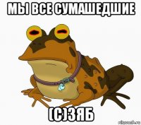 мы все сумашедшие (с)зяб