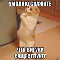 умоляю скажите что вигуки существуют