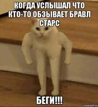 когда услышал что кто-то обзывает бравл старс беги!!!