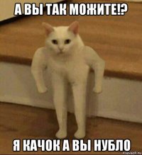 а вы так можите!? я качок а вы нубло