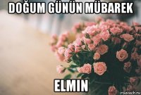 doğum günün mübarek elmin