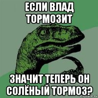 если влад тормозит значит теперь он солёный тормоз?