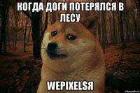 когда доги потерялся в лесу wepixelsя