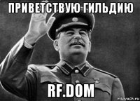 приветствую гильдию rf.dom