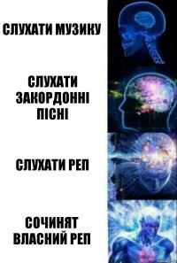 СЛУХАТИ МУЗИКУ СЛУХАТИ ЗАКОРДОННІ ПІСНІ СЛУХАТИ РЕП СОЧИНЯТ ВЛАСНИЙ РЕП