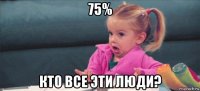 75% кто все эти люди?