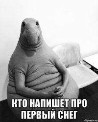  кто напишет про первый снег