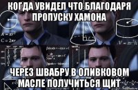 когда увидел что благодаря пропуску хамона через швабру в оливковом масле получиться щит