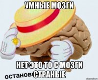 умные мозги нет это то с мозги страные