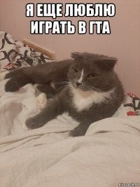 я еще люблю играть в гта 