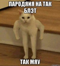 пародяия на так блэт так мяу