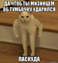 да чтоб ты мизинцем об тумбочку ударился паскуда