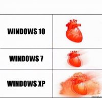 windows 10 windows 7 windows xp