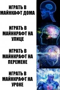 играть в майнкафт дома играть в майнкрафт на улице играть в майнкрафт на перемене играть в майнкрафт на уроке