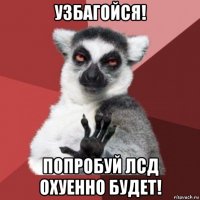 узбагойся! попробуй лсд охуенно будет!