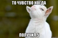 то чувство когда получил 5