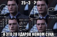 25+3＝? а это 28 ударов ножом сука