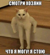 смотри хозяин что я могу! я стою