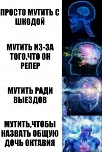 просто мутить с шкодой мутить из-за того,что он репер мутить ради выездов мутить,чтобы назвать общую дочь Октавия