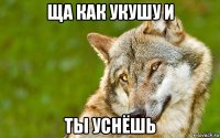 ща как укушу и ты уснёшь