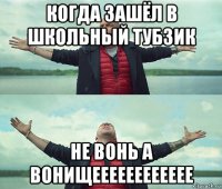 когда зашёл в школьный тубзик не вонь а вонищееееееееееее