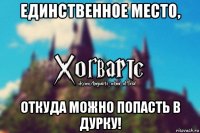 единственное место, откуда можно попасть в дурку!