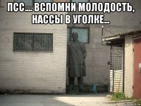 псс.... вспомни молодость, нассы в уголке... 