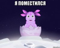 я поместился 