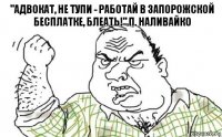 "Адвокат, не тупи - работай в запорожской бесплатке, блеать!" П. Наливайко