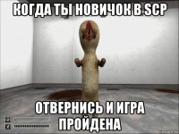 когда ты новичок в scp отвернись и игра пройдена