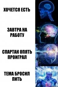 Хочется есть Завтра на работу Спартак опять проиграл Тема бросил пить