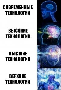 Современные технологии Высокие технологии Высшие технологии Верхние технологии