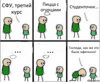 СФУ, третий курс Пицца с огурцами Студенточки... ... ... Господи, как же это было офигенно!