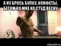 а ну брось булку, конфеты, бегом ко мне на студ весну 