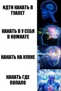 идти какать в туалет какать в у себя в комнате какать на кухне какать где попало