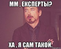 мм , експерты? ха , я сам такой.