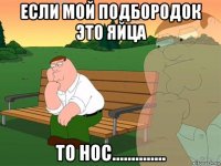 если мой подбородок это яйца то нос..............