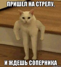 пришел на стрелу, и ждешь соперника