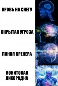 Кровь на снегу Скрытая угроза Линия Бренера Ионитовая Лихорадка