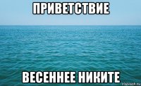 приветствие весеннее никите