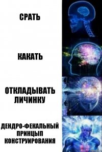 Срать Какать Откладывать личинку Дендро-фекальный принцып конструирования