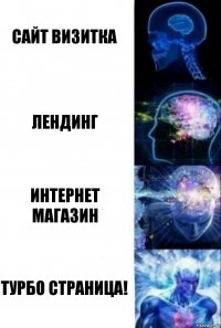 Сайт визитка Лендинг Интернет магазин Турбо страница!