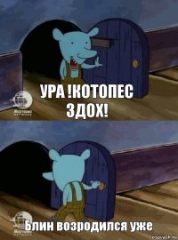 Ура !Котопес здох! Блин возродился уже