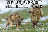 у тебя хоть есть 5-6к на фикшеный мод с нуля? 