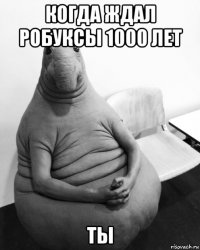 когда ждал робуксы 1000 лет ты